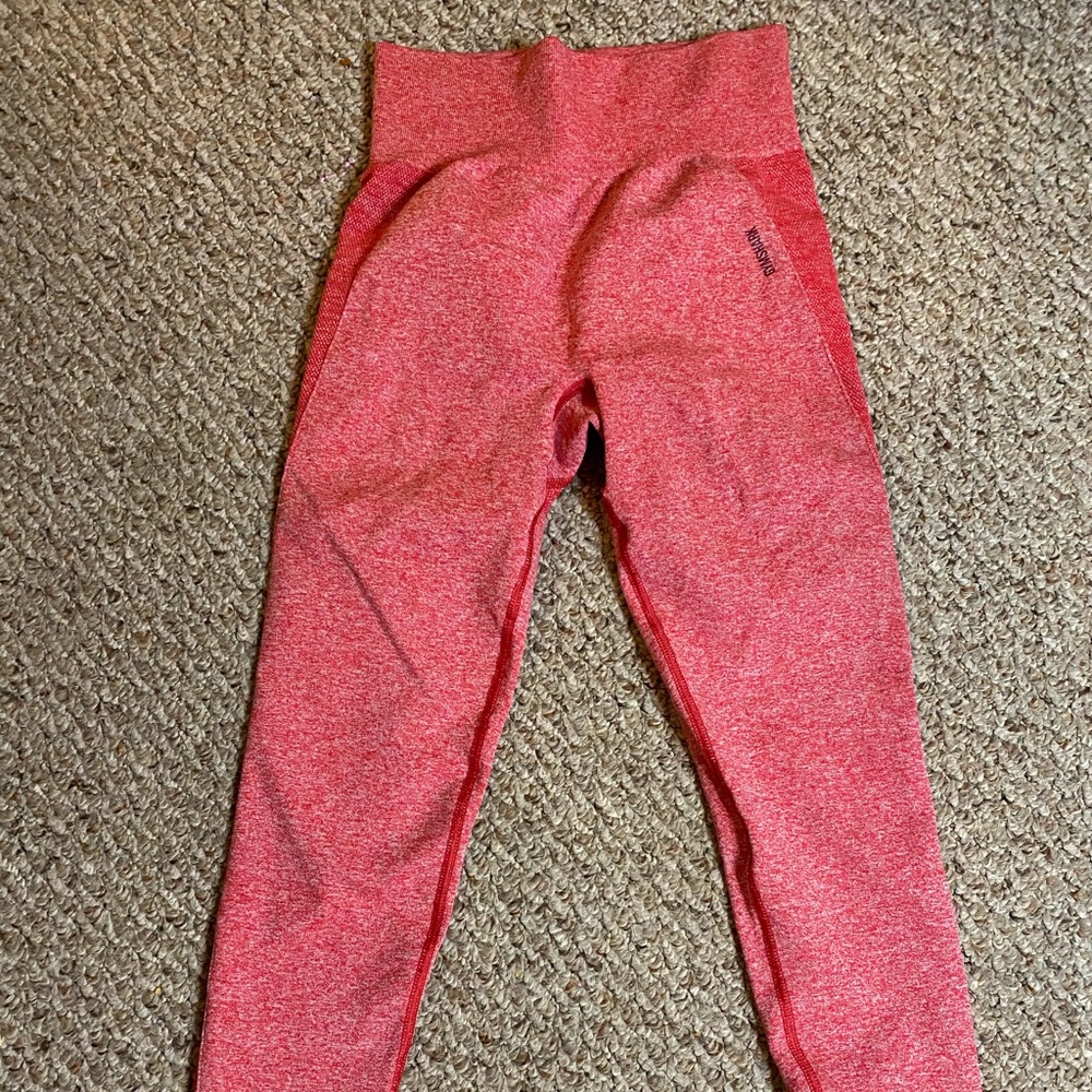 Gymshark High Waisted Red Flex Leggings Small